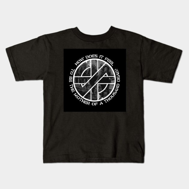 Crass - How Does It Feel (To Be The Mother Of A Thousand Dead)? Soldiers. Kids T-Shirt by OriginalDarkPoetry